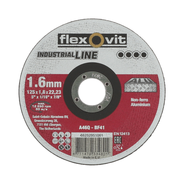 Meule de tronçonnage pour meuleuse d'angle Industrial Line Alu