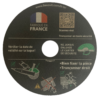 meule de tronçonnage Mega-Line Inox face arrière