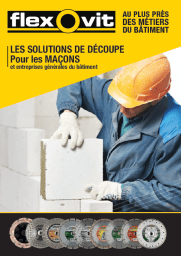 Solutions de découpe pour les maçons