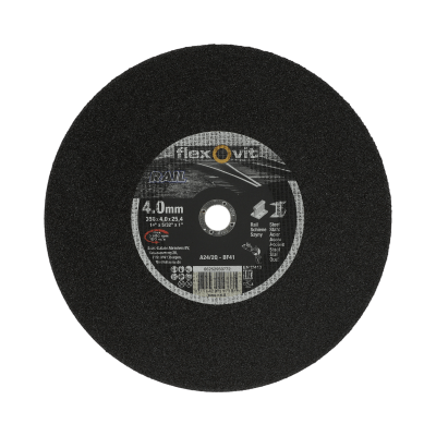 66252950772 Flat cutting off wheel Rail Saw Flexovit RAIL METAL 356x4x25.4