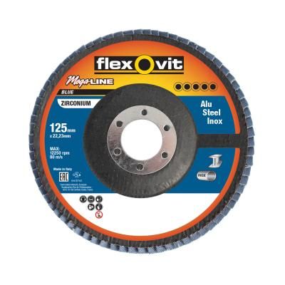 Coated Abrasive Flap Discs Flexovit Mega Line Blue