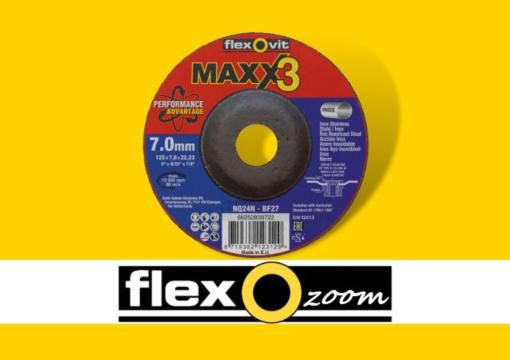 FlexOzoom : Disque d’ébarbage 125 x 7.0 mm INOX