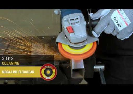 Carbon Steel Weld Removal and Finishing in 4 steps