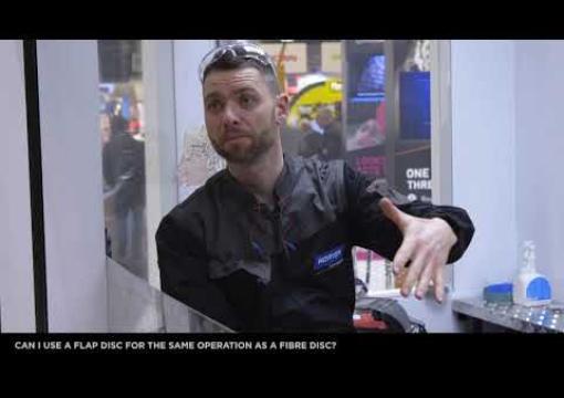 Can you use a flap disc for the same operation as a fibre disc?