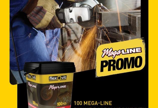 Flexovit Megaline Promotie Tub 100 Flyer Cover NL