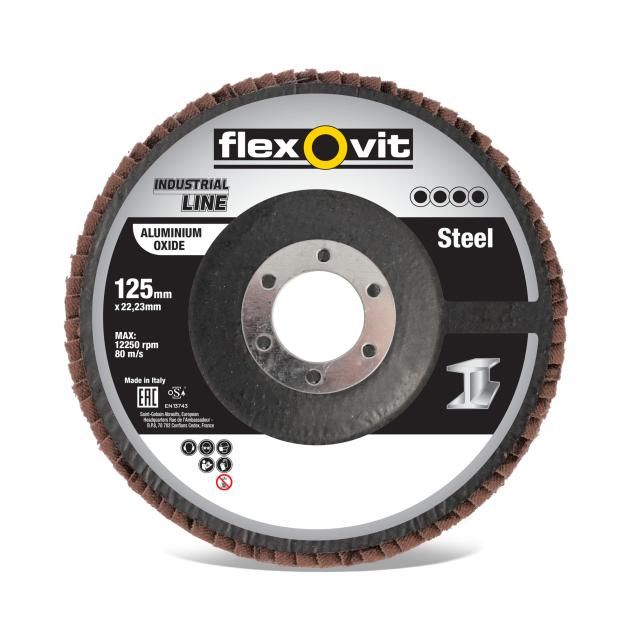 Coated Abrasive Flap Discs Flexovit industrial line Alox