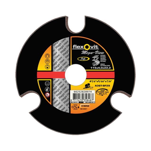 TW Angle Grinder Grinding-Inox Flexovit MEGA-VIEW
