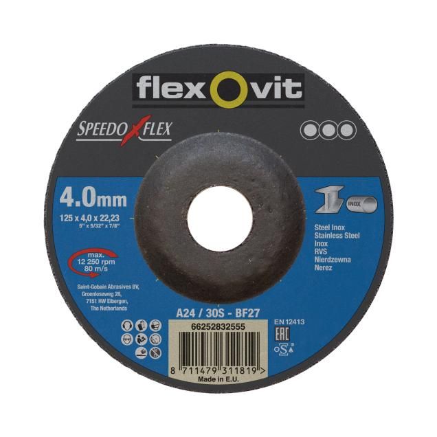 FLX Speedoflex 125x4,0x22,23 STEEL INOX BF27