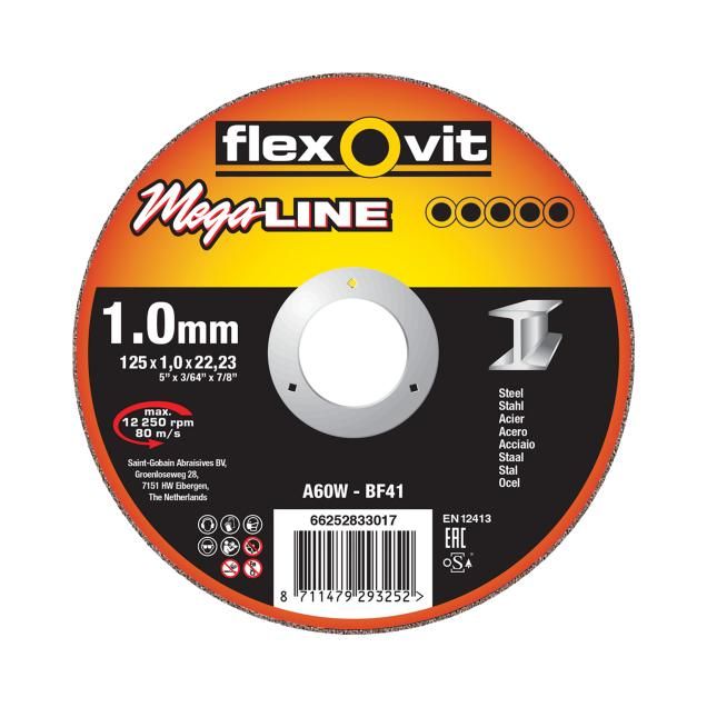 TW Angle Grinder Ultra Thin Cut-Off-Metal Flexovit MEGA-LINE
