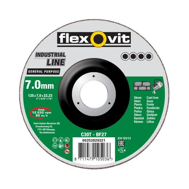 TW Angle Grinder Grinding-Stone Flexovit GENERAL PURPOSE