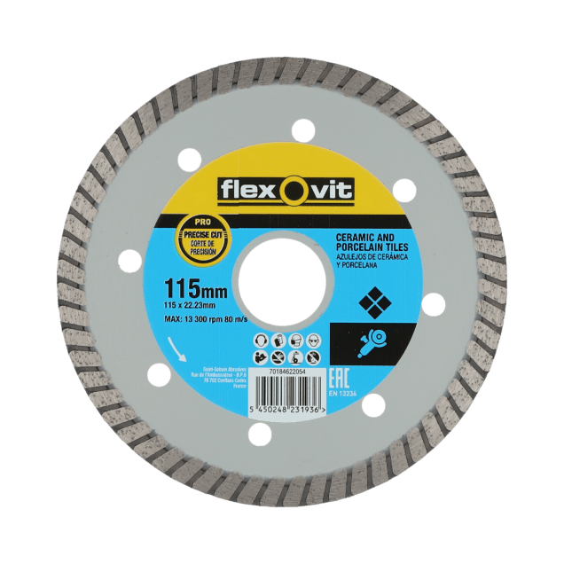 70184622054 Blades Flexovit 115x22.23 7x1.8