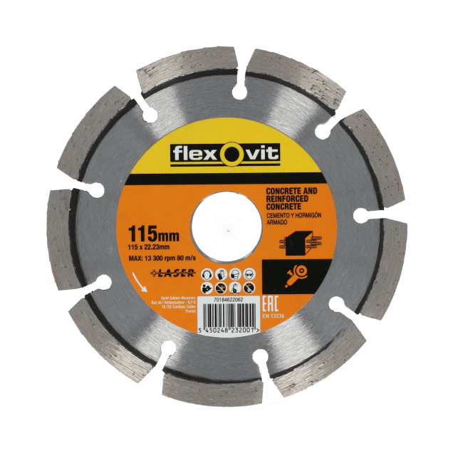70184622062 Blades Flexovit MERCHANDISING SR LASER-115-7x2.2