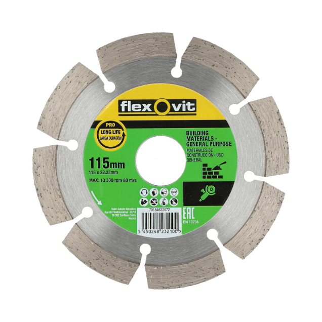 70184622072 Blades Flexovit 115x22.23 10x2