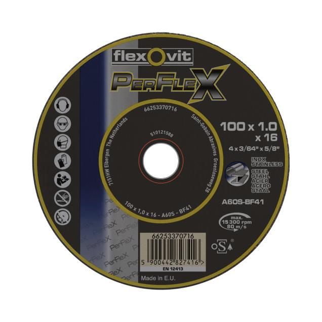 Flexovit Perflex 100mm Thin wheel Type 41