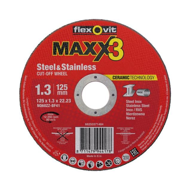 Flexovit MAXX 3 125mm Thin wheel Type 41